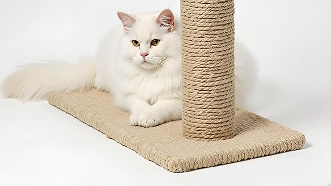 1/8 in (3 mm) X 164 Ft (50 Meters) Sisal Hemp Rope Twine for Home Decorating, Cat Scratcher Post Tree, DIY Arts Crafts, Garden, Binding, Packing Material