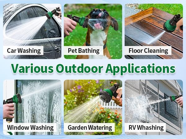 AUTOMAN Coil Garden Hose 25 ft, EVA Curly Water Hose with Brass Connectors, Recoil Garden Water Hose,Includes 7-Pattern Function Sprayer,Retractable,Corrosion Resistant Garden Coil Hose.