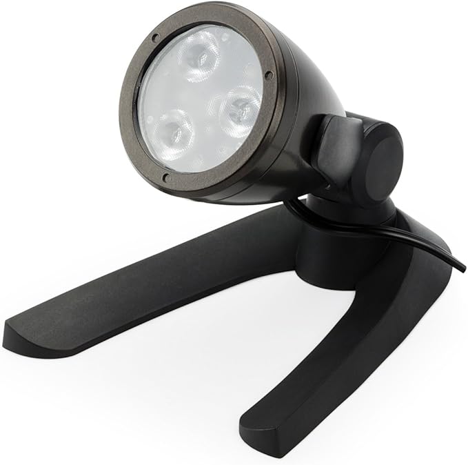 Aquascape 3-Watt LED Pond and Landscape Spotlight – Low Voltage Garden Light for Water Features, 84033