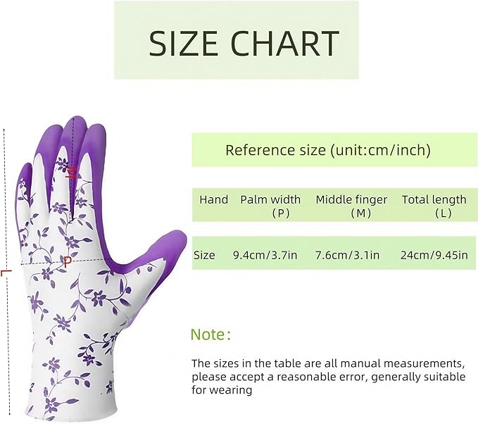 Women's Gardening Gloves- Breathable Latex Gardening Gloves，Outdoor Protective Work Glove，Gardening Gifts