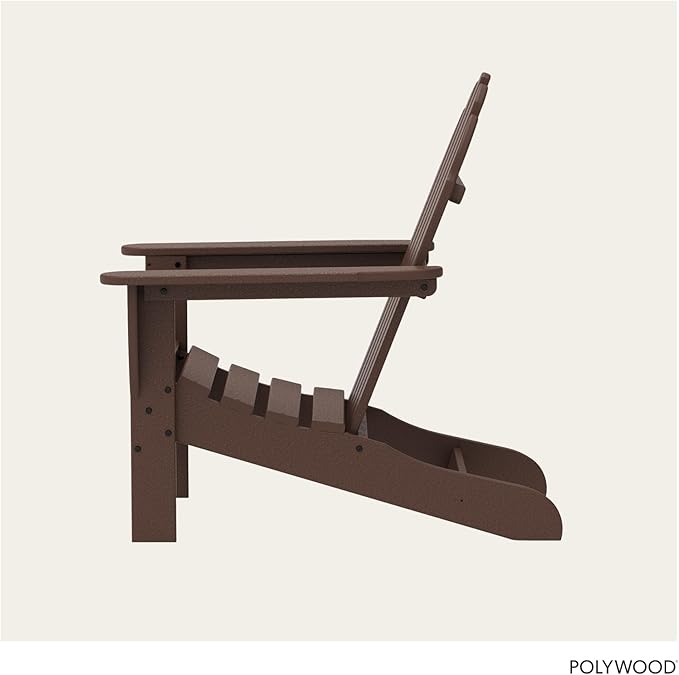 POLYWOOD AD4030MA Classic Outdoor Adirondack Chair, Mahogany