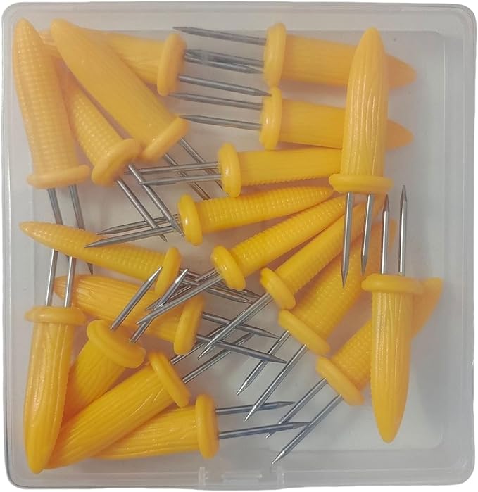 Smores Sticks for Fire Pit Long - Marshmallow Roasting Sticks Smores Kit - Smore Skewers Hot Dog Fork Campfire Stainless Steel Corn Holders Corn on the Grill & Cob Skewers for Home Cooking