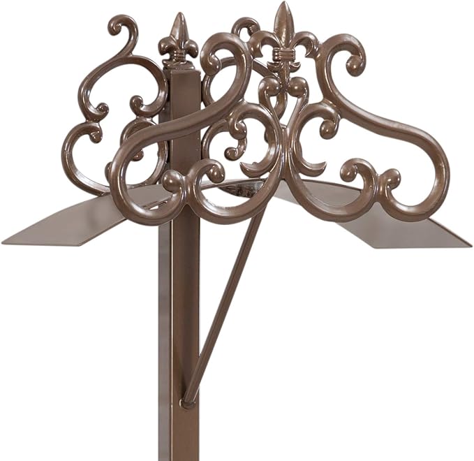 Liberty Garden 649-KD Hyde Park Decorative Metal Garden Hose Stand, Holds 125-Feet of 5/8-Inch Hose, 41-Inch height - Bronze