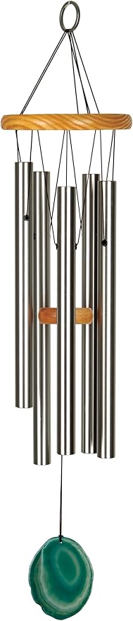 Woodstock Chimes Signature Collection, Woodstock Celtic Chime, Agate 24'' Wind Chime, World Music Wind Chimes for Outdoor, Patio, Home or Garden Décor for St Patricks Day Decorations (WCCS)