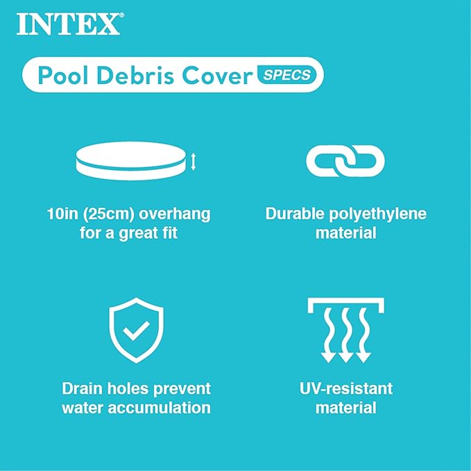 Intex 28211EH 12-Foot x 30-inch Metal Frame Round 6 Person Outdoor Above Ground Swimming Pool with GFCI Filter Pump and Pool Cover