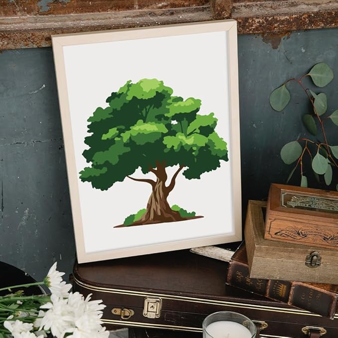 MAYJOYDIY 3pcs Layered Tree Stencil Template 11.811.8inch Large Natural Hierarchical Stencil Reusable Lush Branch Drawing Templates With Paint Brush for Furniture Home Decor DIY Crafts