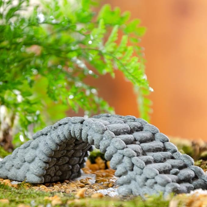 FRCOLOR Fish Tank Bridge Figurine Fairy Garden Bridge Miniature Resin e DIY Accessories for Fish Tank Decoration for Bonsai, Garden, and Indoor Decoration