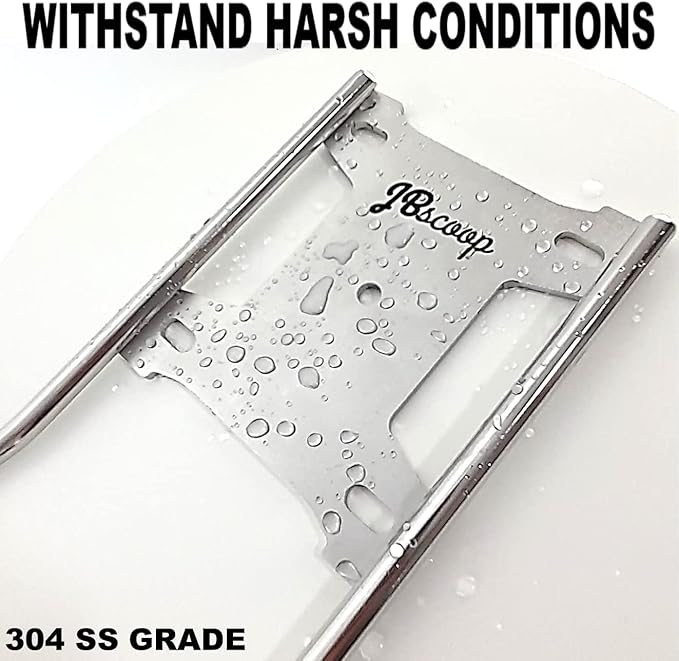 JBscoop Large Stainless Steel Hose Holder, Heavy Duty Hose Hanger - Set of 2