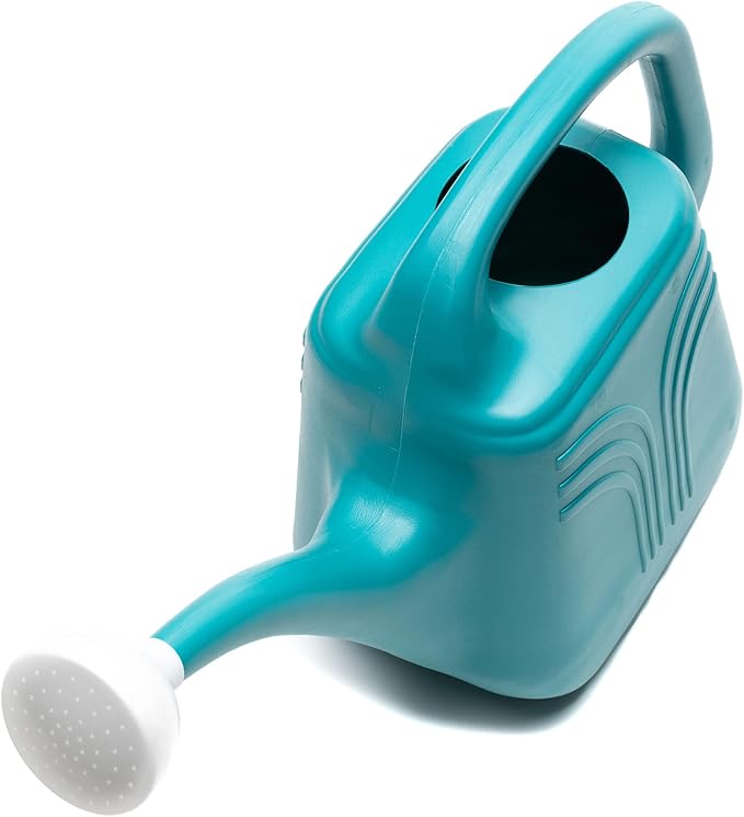 Bloem Classic Watering Can: 2 Gallon Capacity - Bermuda Teal - Durable Resin, Removable Nozzle Spout, Easy to Handle, Wide Mouth, for Indoor and Outdoor Use, Gardening