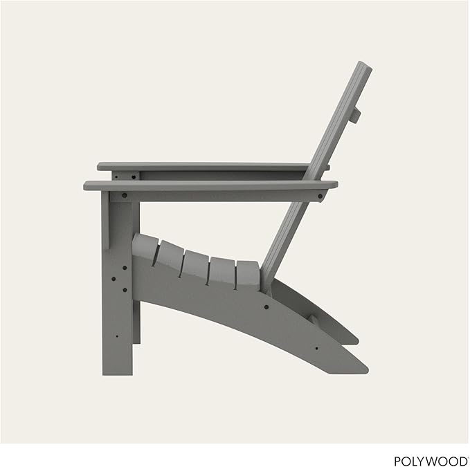 Modern Adirondack Chair (Slate Grey)