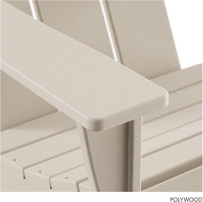 POLYWOOD AD420SA Modern Adirondack Chair, Sand