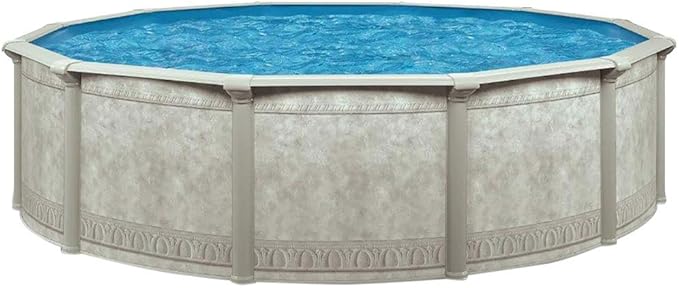 Aquarian Steel-Frame Above-Ground Pool Kit w/Pump & Leaf Skimmer, Venetian, 18'