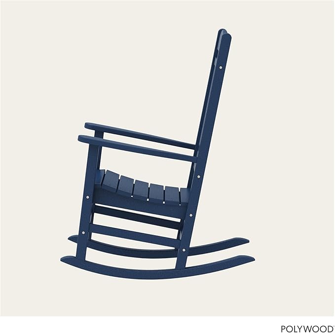 POLYWOOD Presidential Rocking Chair in Navy