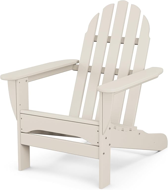 POLYWOOD AD4030SA Classic Outdoor Adirondack Chair, Sand