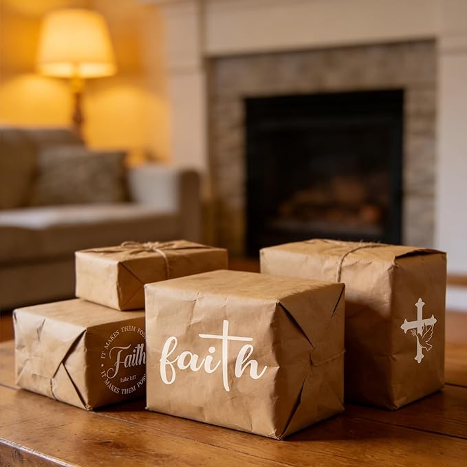 21 Pcs Christian Stencils for Painting Reusable Bible Cross Faith Stencils Crafts for DIY Drawing, Walls, Wood Signs, Window, Fabric Home Decorations