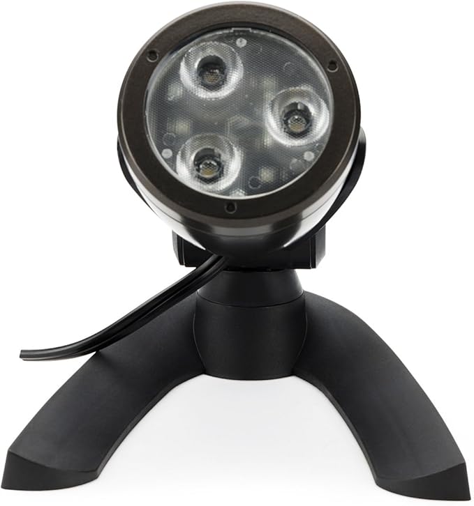 Aquascape 3-Watt LED Pond and Landscape Spotlight – Low Voltage Garden Light for Water Features, 84033