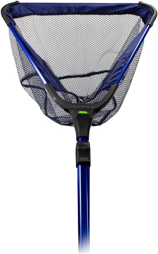 PondH2o Folding Pond Utility Nets Combo Pack Fish Water Garden Pond Debris Skimming Net & Pond Fish Catching Koi Net with Telescoping Extension Poles to 6 Feet | Value 2 Pack Fresh Water Nets