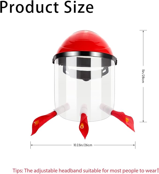 Hummingbird Feeder Hat, Outdoors Hummingbird Feeder Mask with 3 Feeding Ports (1PCS)