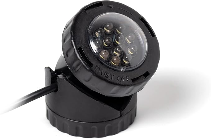 Jebao Underwater Fountain Pond Submersible LED Light with Photocell Sensor, Set of 4