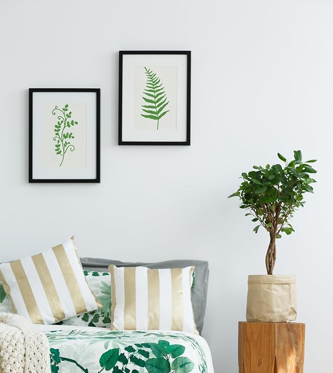 18 Pieces Floral Stencils for Painting on Canvas Reusable Fern Tropical Leaf Stencil for Craft Drawing Template Stencil for Wood Wall Paper Furniture DIY Scrapbooks Crafts Home Decor