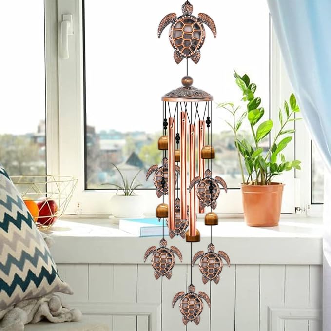Turtle Wind Chime for Outside,Sea Turtle Gifts for Women,35IN Windchimes Outdoors Clearance,Turtle Decor for Garden Yard Porch Patio Home, Birthday Gift for Mom Grandma Friend