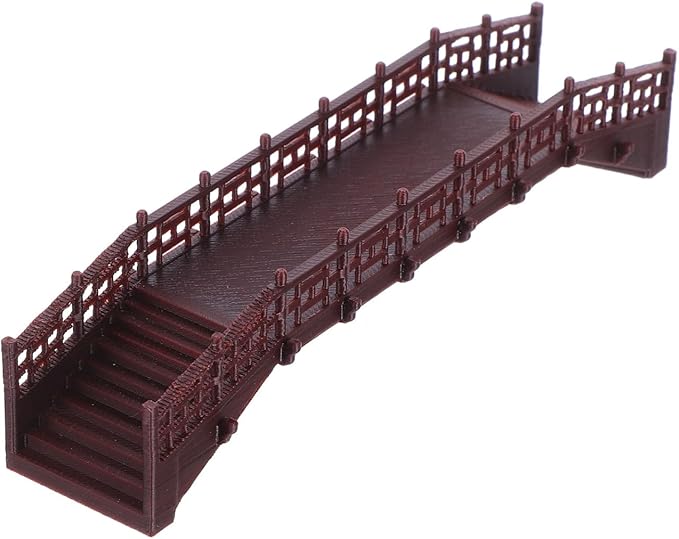 Ciieeo Miniature Bridge for Fairy Garden Micro Landscape Decor Chinese Style Arch Bridge Figurines Bonsai Terrarium Ornament 5.70In