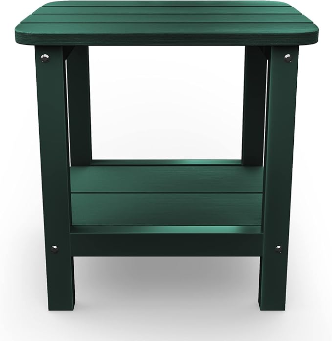 SERWALL Adirondack Table Outdoor Side Table- Green