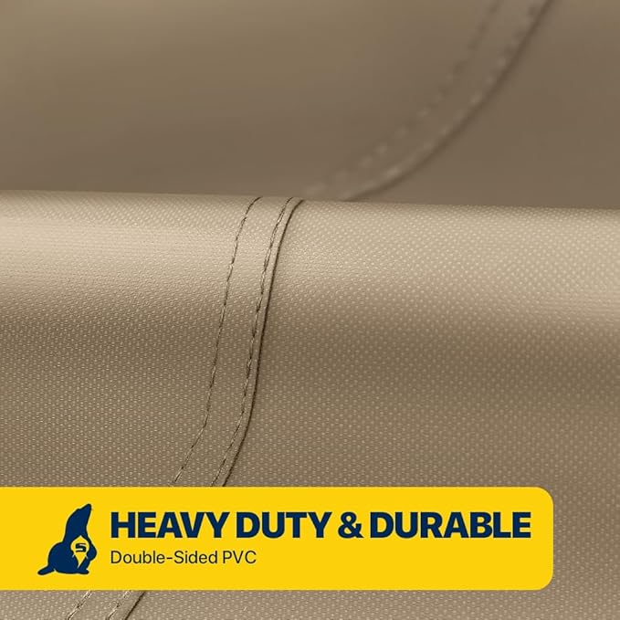 Seal Skin Covers Waterproof Adirondack Chair Cover, Heavy Duty Outdoor Furniture Cover with Drawstring, Buckles, Air Vent, Durable Fabric (Beige, 30"W x 34"D x 36" H)