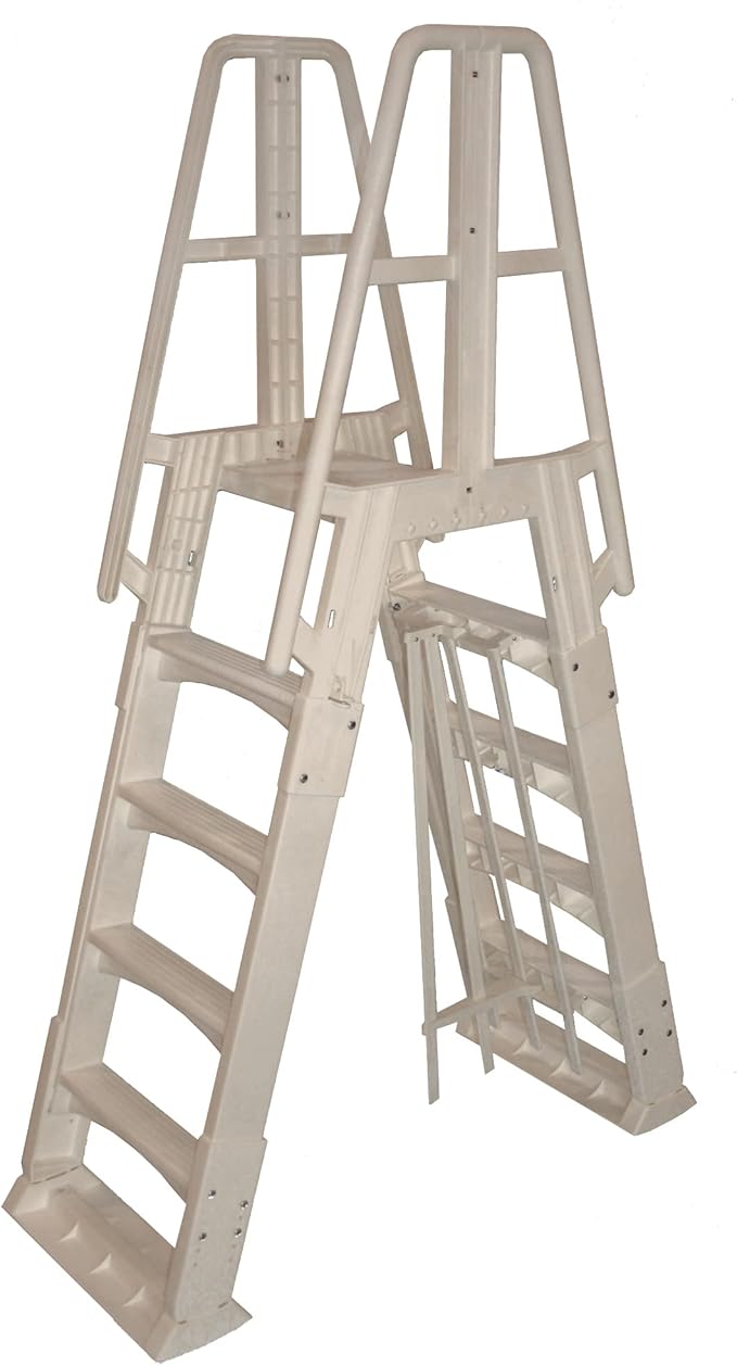Blue Wave Premium A-Frame Above Ground Pool Ladder - Taupe