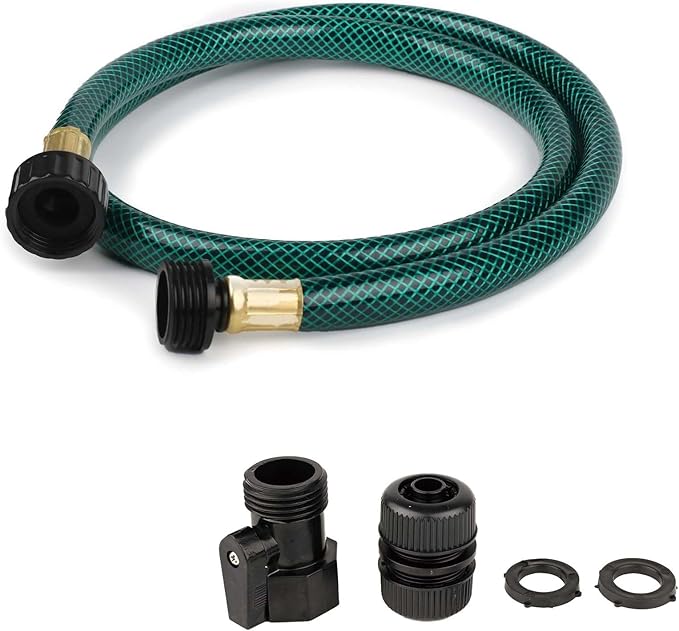 Garden Hose Leakproof for Gardener: 1/2” PVC Water Hoses with GHT Fittings - 4 FT No Kink and Flexible for Outdoor Watering