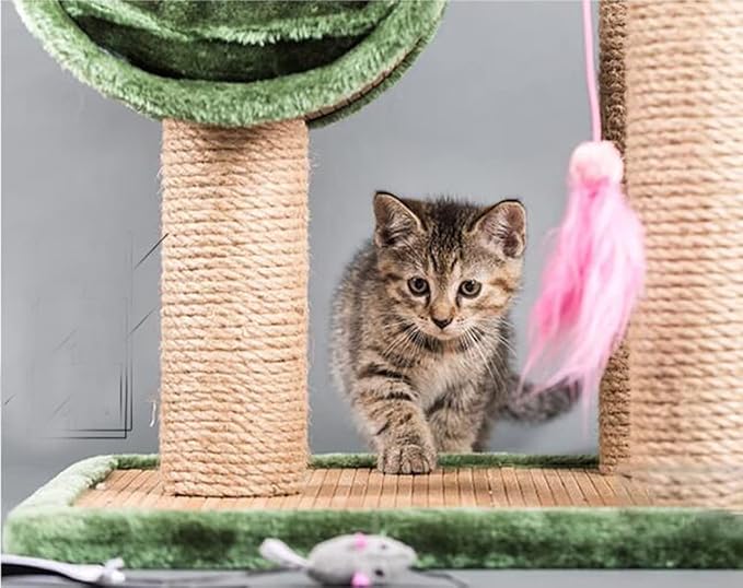 Natural Sisal Cat Scratching Twine, 5mm Heavy Duty Rope for Cat Tree & Scratching Post Replacement, DIY Cat Scratcher, Furniture Protector, Pet Play