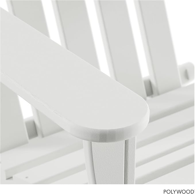 POLYWOOD AD5030WH Classic Folding Adirondack Chair, White 35.7 x 29 x 35.7 inches