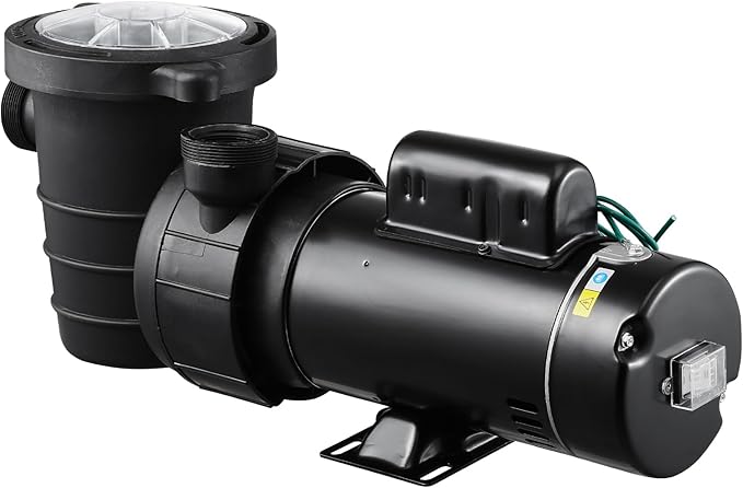 VEVOR Above Ground Pool Pump, 2HP/0.44HP, Dual Speed Swimming Pool Pump, High 118 GPM 56 ft Lift, Low 57 GPM 14 ft Lift, 110V 3450 RPM with Strainer Basket, 122°F Max Water Temp, for Hot Tubs Spas