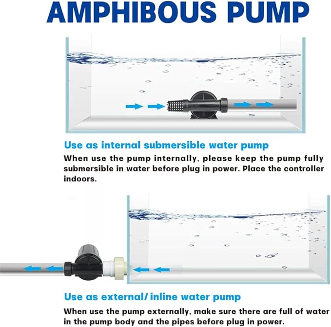 OYO WATER 2600GPH Pond Pumps Submersible Outdoor Inline Pump Pond High Head Water Pump for Garden Waterfall Fountain Water Circulation Pump for Koi Fish Pond