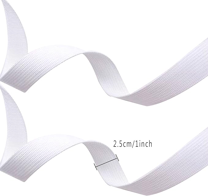 1 Roll 65.6 Feet Tree Tie for Plant Support Garden Strap 1 Inch Width Staking and Guying Material 1,800 Lbs Strength (White)