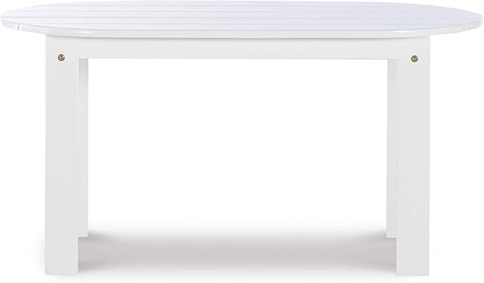 Linon Jayde Adirondack Coffee Table, White 18.11D x 35.24W x 18.11H in
