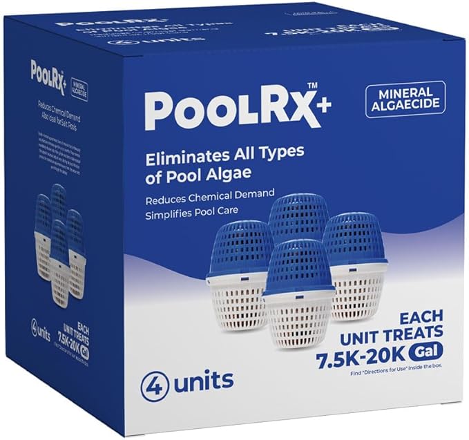 PoolRX+ Pool Unit 7.5k-20k gallons (4-Pack), Blue, (331003)