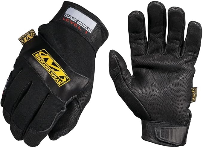 Mechanix Wear CarbonX Level 1 Fire Protection Gloves - Genuine Leather Extreme Heat & Flame Resistant Gloves - Heavy Duty High Temperature Resistance - Large - Black