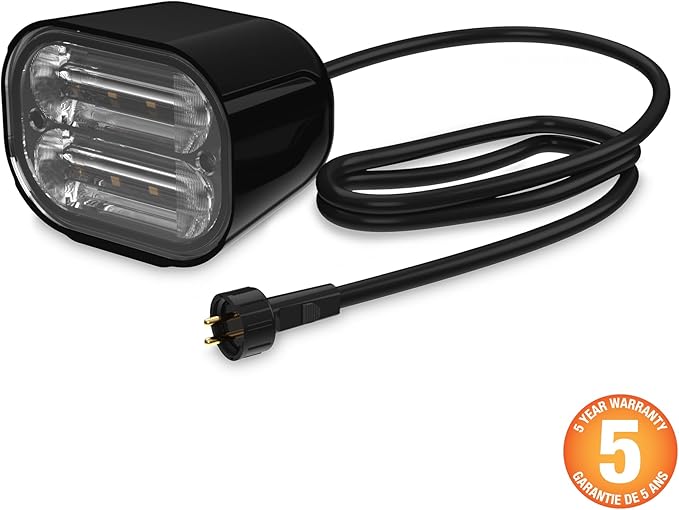 Aquascape Wide-Angle Underwater LED Light, 8-Watt, Smart Control Compatible, Expansive 90° Beam, Rock Wall Mountable, 84077