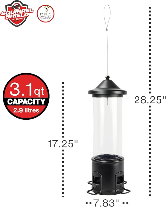 Nature's Way Bird Products Squirrel Shield Choice Tube Feeder