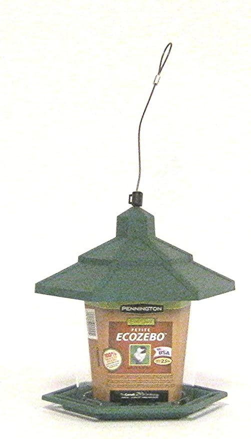 Pennington Earth Smart Petite Ecozebo Wild Bird Feeder, Green, 2.5 Pounds