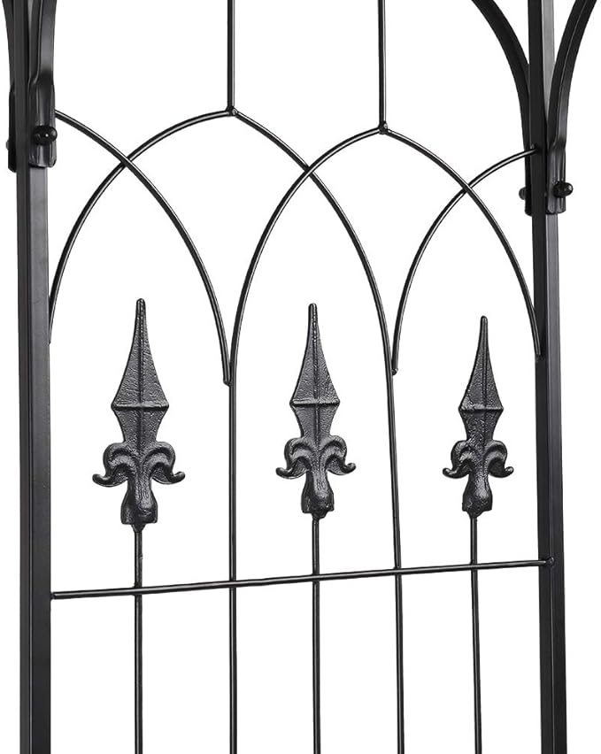 Garden Arbor, 7FT Arch Archway for Wedding Ceremony Party, Steel Garden Trellis for Plant Climbing, Christmas Decorations Pergola for Backyard, Lawn