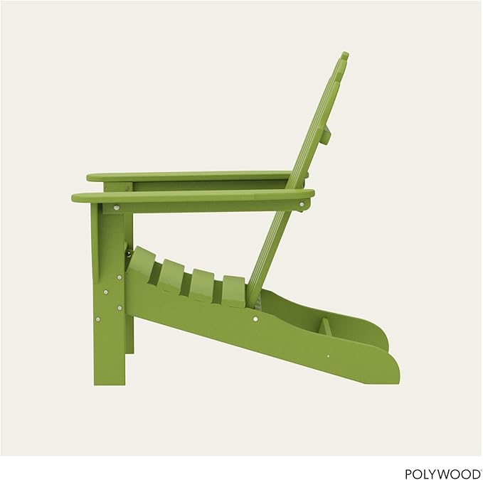 POLYWOOD AD4030LI Classic Outdoor Adirondack Chair, Lime