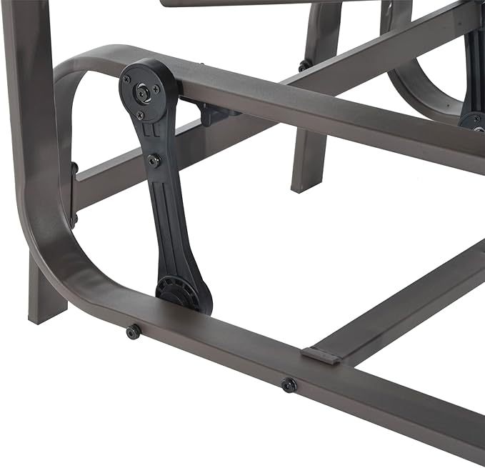 Outsunny Outdoor Glider Chair, Gliders for Outside Patio with Smooth Gliding Mechanism and Lightweight Construction for Backyard, Gray