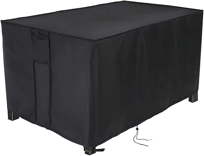 Fire Pit Cover Square 38 Inch,Propane Gas Fire Pit Table Cover,Outdoor Waterproof Firepit Table Cover - 38 X 38 X 24 Inch