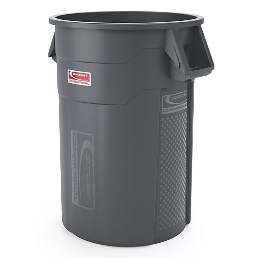 Suncast Commercial Products 44 Gallon Utility Trash Can
