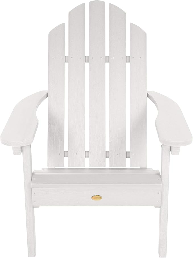 Highwood Classic Westport Adirondack Chairs, 2-Piece Set, White