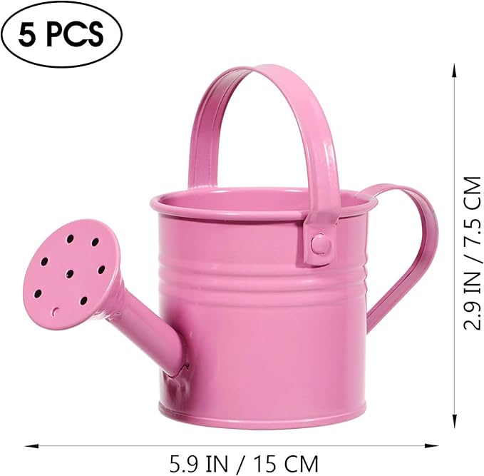 5PCS Watering Cans Kids Metal Watering Can Indoor Plants Small Watering s for Indoor Plants Watering Mini Gardening Water for s