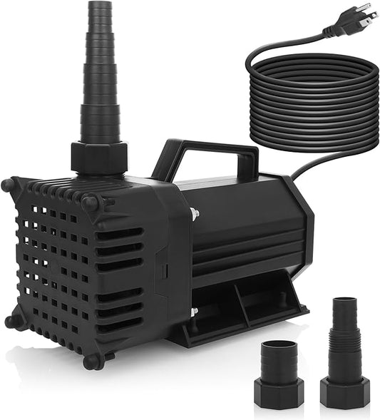 BARST 2110GPH Submersible Water Pump UL Certified Pond Pump with 25FT Cord, 200W High Flow Water Fountain Pump Waterfall Pump For Outdoor Ponds,Fountain, Waterfall, Koi Pond