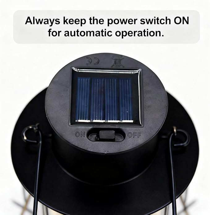 Solar Bird Feeder for Outdoors- Heavy Duty Metal Bird Feeder Squirrel Proof with Lights,Chew-Proof,Outdoor Solar Lantern Feeder for Small Birds, Unique Gifts for Mom, Grandma (Black)